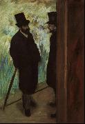 Edgar Degas Halevy and Cave Backstage at the Opera Sweden oil painting reproduction